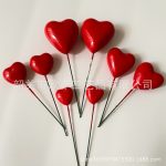Heart shape glossy Red ball 10p