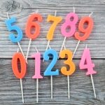 Age candle multi color all number