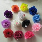 Artificial big rose 5p