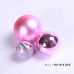 Premium new glossy ball Pink 3p (Christmas tree decoration balls)