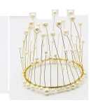 Pearl Crown metal topper (Pearl White)