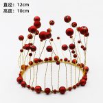 Pearl Crown metal topper (Red wine)