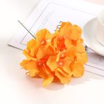 Simulation flower branch Shallow orange color