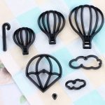 Hot air balloon fondant cutter 8 pieces set