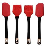 Premium Brush spatula set black red