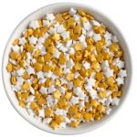 Golden White Star sprinkles 50g