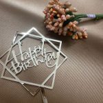 HBD silver 2 square topper 2