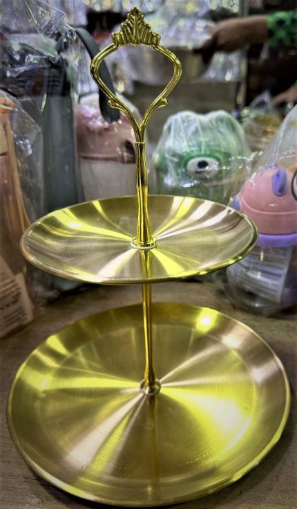Metal Golden Cup cake stand 2L