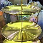 Metal Golden Cup cake stand 3L