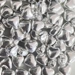 Metallic heart sprinkles 50g