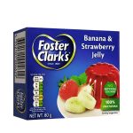 foster clarks banana Strawberry Jello