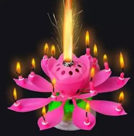 Musical Flower Candle 262s3