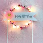 HBD flower ring light topper - Image 4