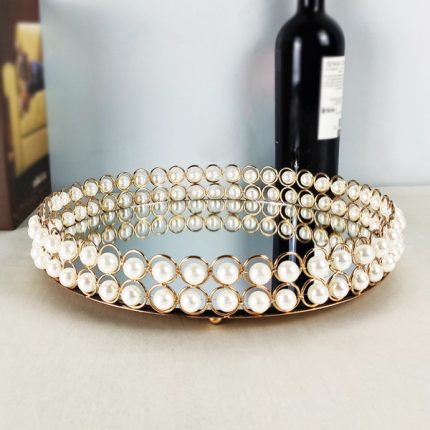 Crystal pearl Glossy jewelry tray 20/5