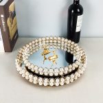 Crystal pearl Glossy jewelry tray 20/5