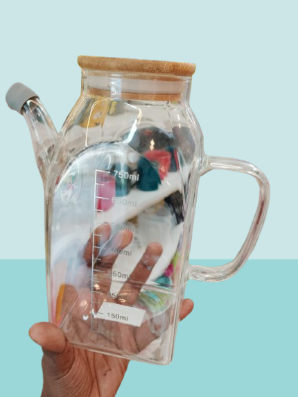 Glass oil pot 750ml 4828s3-