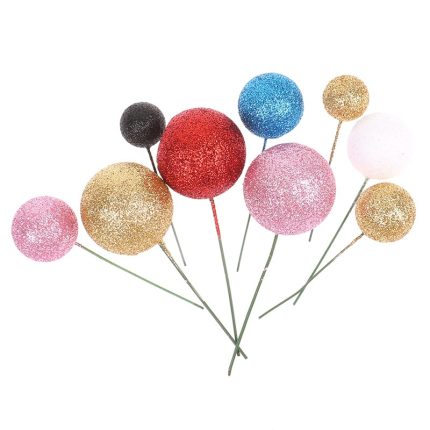 Glitter glossy ball 20p pack4334s3