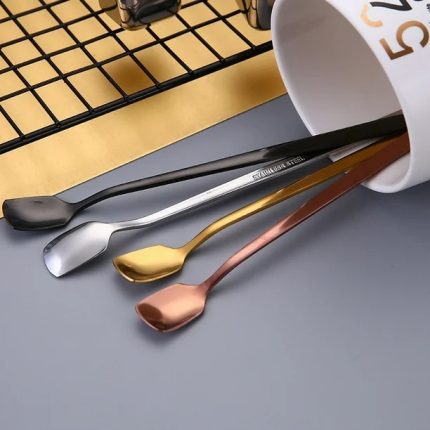 Stainless spoon matt black 17.8