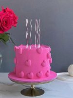 Birthday Curved Candle silver- 6p packet - Image 2