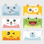 Animal cute greeting card- 1pcs