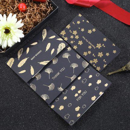 Black gold Day greeting card- 1pcs
