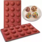 Half ball chocolate silicone mold