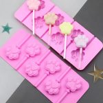Silicone Lollipop chocolate mold cat paw