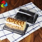 Plastic plain cake box red